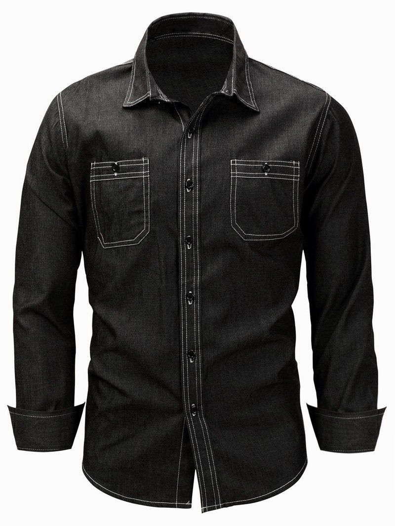 black cargo shirt