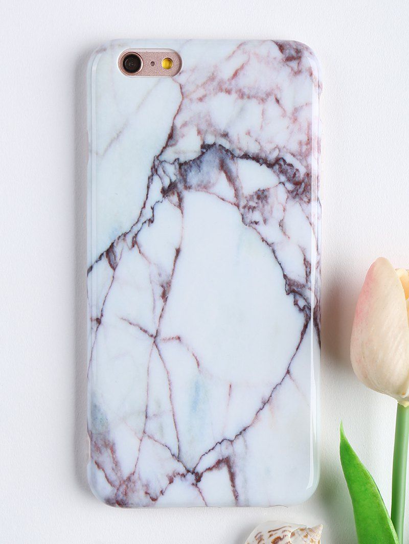 

Marble Stone Pattern Cell Phone Case For Iphone, White