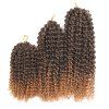 3 Pieces Afro Crépus Bouclés Mali Bob Twist Tresses Courts Cheveux Synthétiques Weaves - Brun Légère 