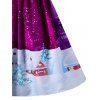 Christmas Lace Yoke Swing Dress - VIOLET ROSE XL
