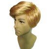 Président Donald Trump Cosplay Short Side Parting Straight Man Wig - d'or 