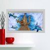 3D Ocean Animal Print Stick-on Multifunction Wall Art Painting - Bleu Océan 