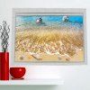 3D Seascape Print Stick-on Multifunction Wall Art Painting - RAL1002 Sable Jaune 