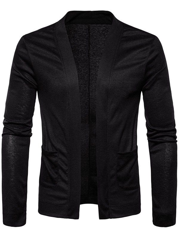 

Open Front Drape Cardigan, Black