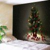 Sapin de Noël motif chambre tapisserie murale - Gris Noir W59 INCH * L59 INCH