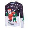 Funny Santa Print Christmas Ugly T-shirt - COLORMIX 2XL