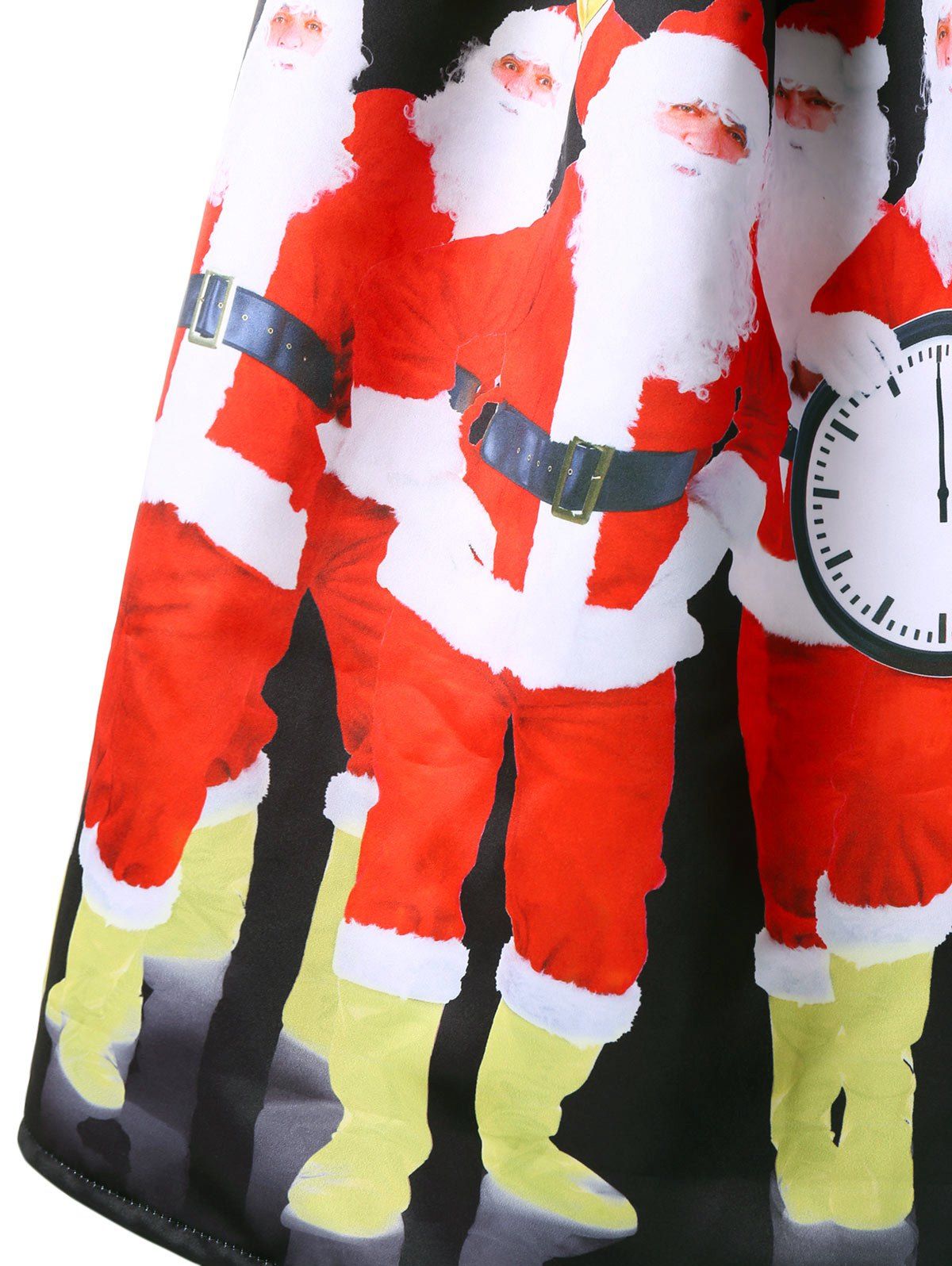 Photo Gallery Christmas Santa Print Spaghetti Strap Dress