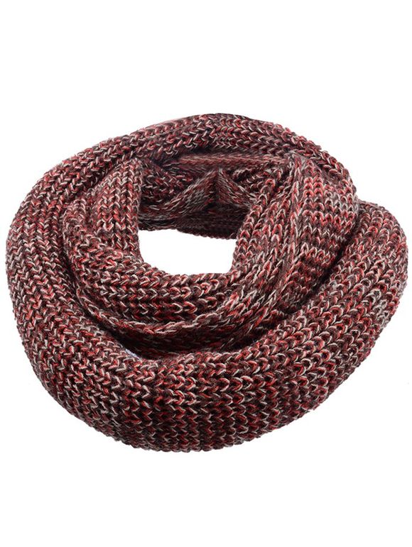 Écharpe chaude tricotée au crochet en crochet de couleur vintage - marron foncé 