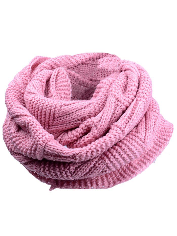 

Soft Crochet Knitted Chunky Scarf, Pink