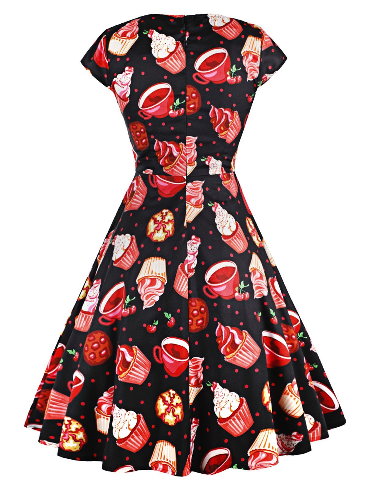 2018 Cookies Vintage A Line Dress BLACK S In Vintage Dresses Online