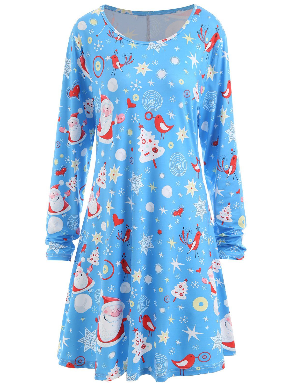 plus size christmas tunic dress