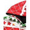Sweat à Capuche Pull-over de Noël Tartan Etoile Imprimé - multicolore L
