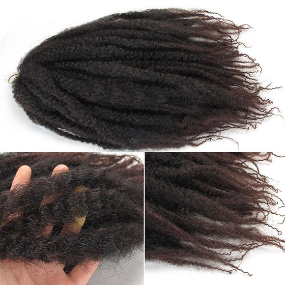 Truffe Afro Curly Colormix Long Fluffy cheveux synthétiques - 33 Puce Foncé 