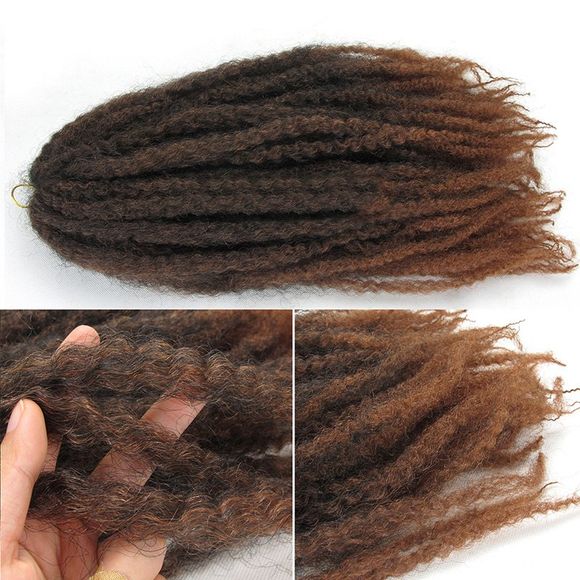 Truffe Afro Curly Colormix Long Fluffy cheveux synthétiques - Aubrun Brun 30 