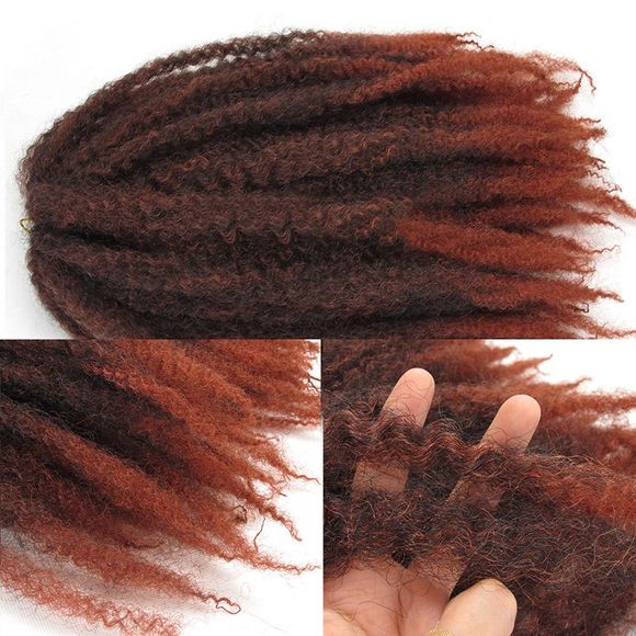 Truffe Afro Curly Colormix Long Fluffy cheveux synthétiques - Orange Foncé 