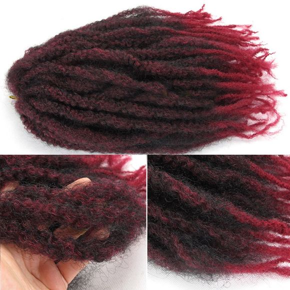 Truffe Afro Curly Colormix Long Fluffy cheveux synthétiques - Bordeaux 