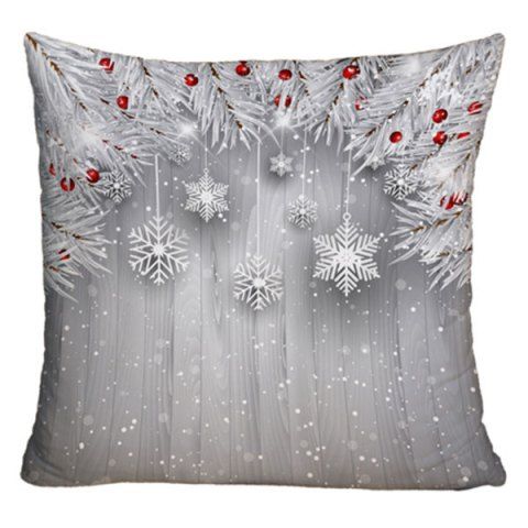 christmas decorative printed sofa throw pillow case silver w18 inch l18 inch - Christmas Decorative Pillows christmas decorative printed sofa throw pillow case silver w18 inch l18 inch - Christmas Decorative Pillows