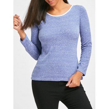

Casual Long Sleeves T-Shirt, Blue