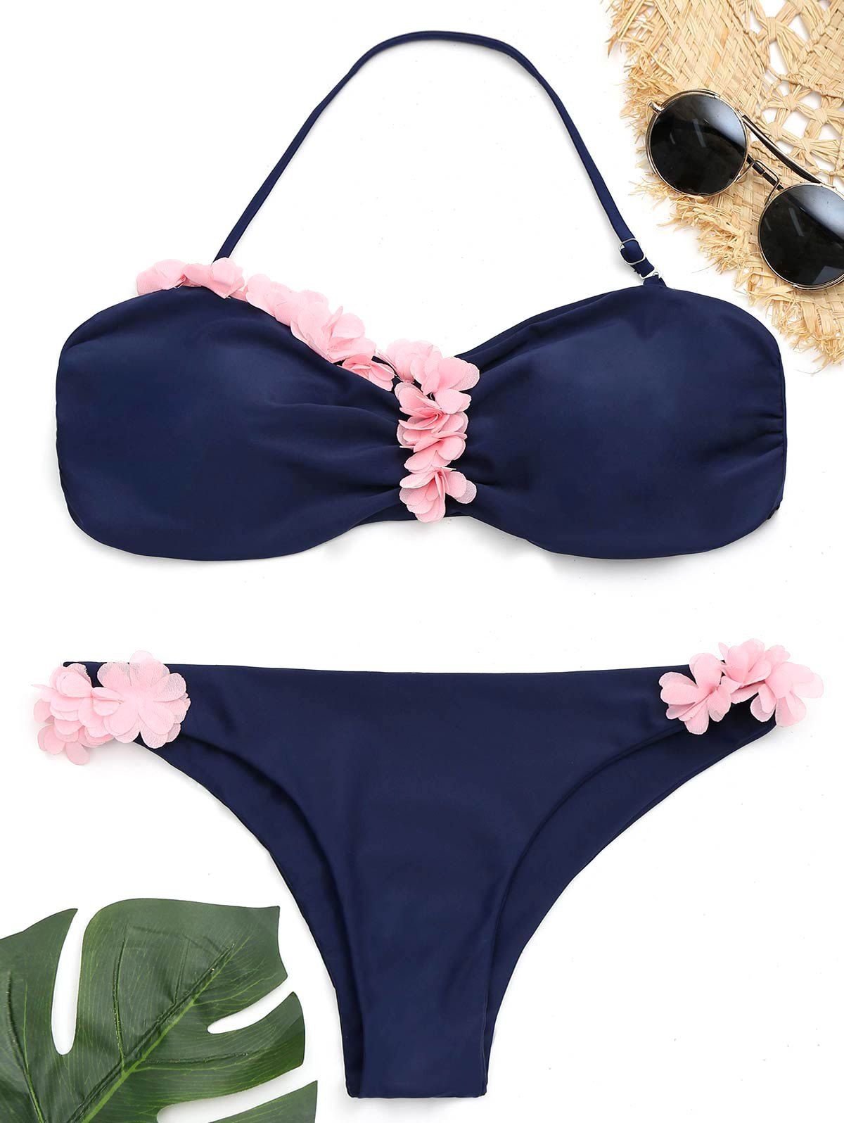 

Petal Flowers Bikini Set, Cerulean