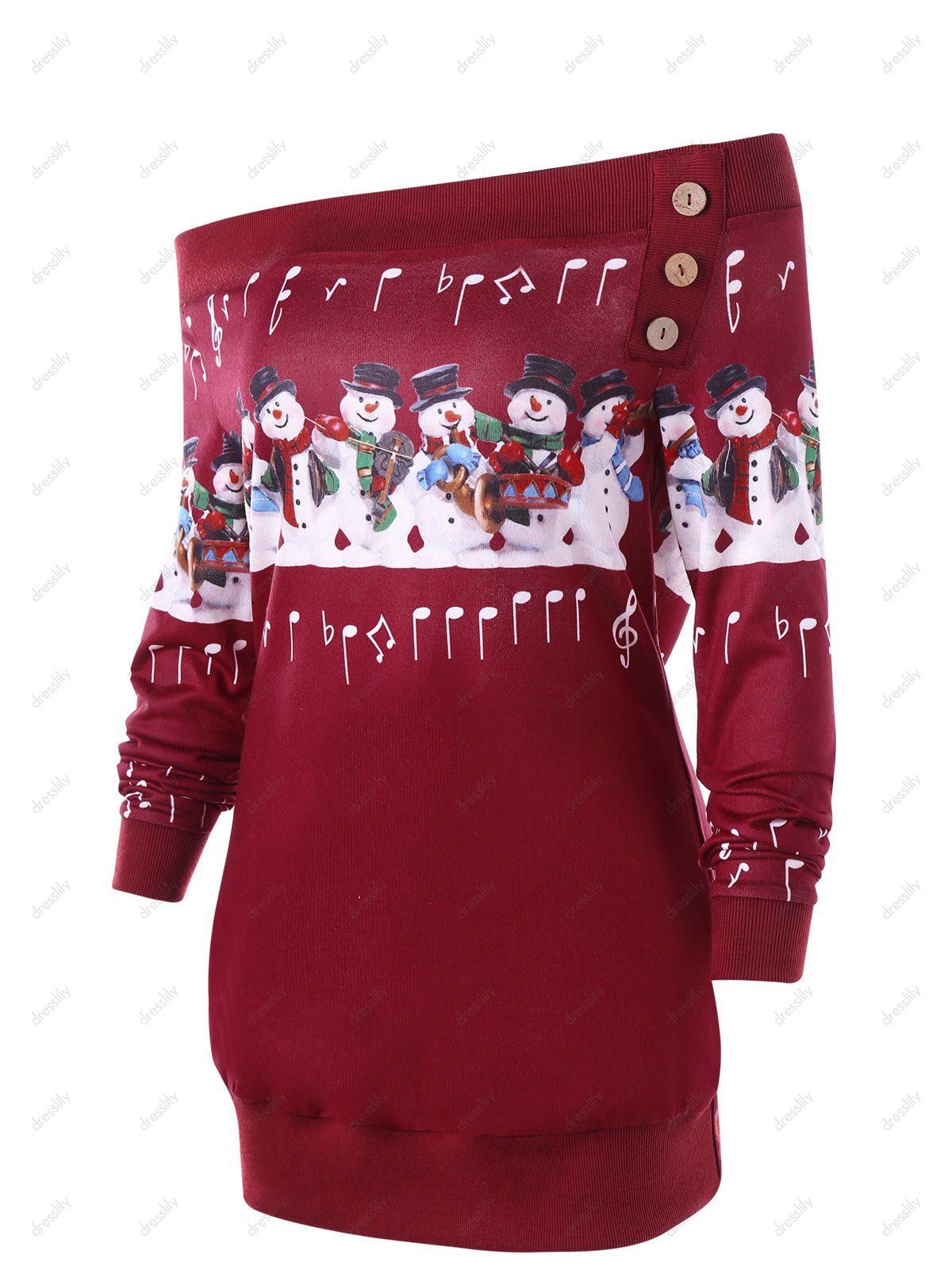 plus size snowman sweater