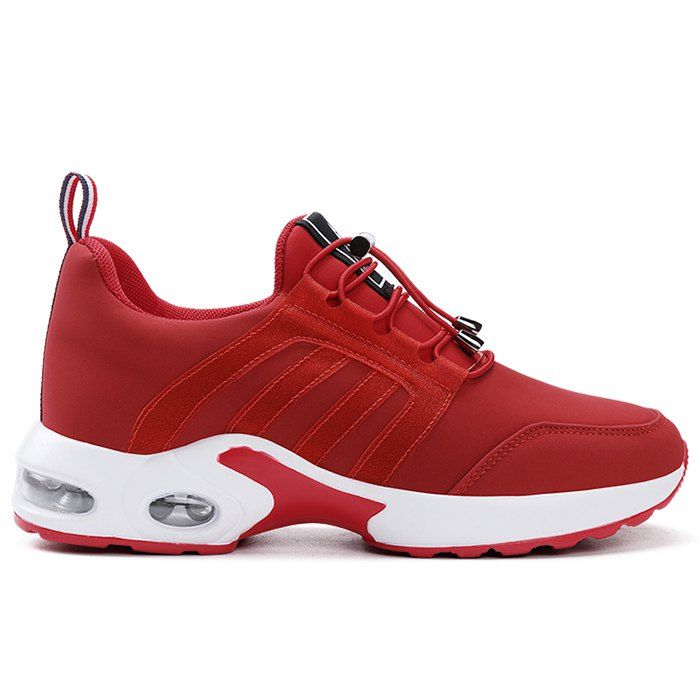 

Air Cushion Tie Up Sneakers, Red