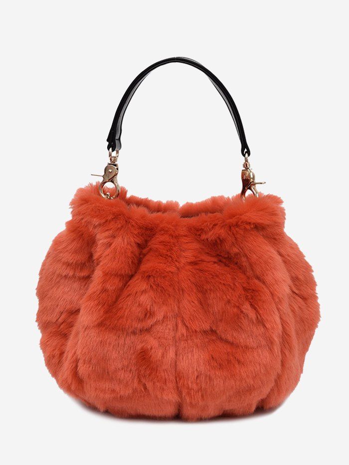 

Faux Fur Multi Function Handbag, Orange