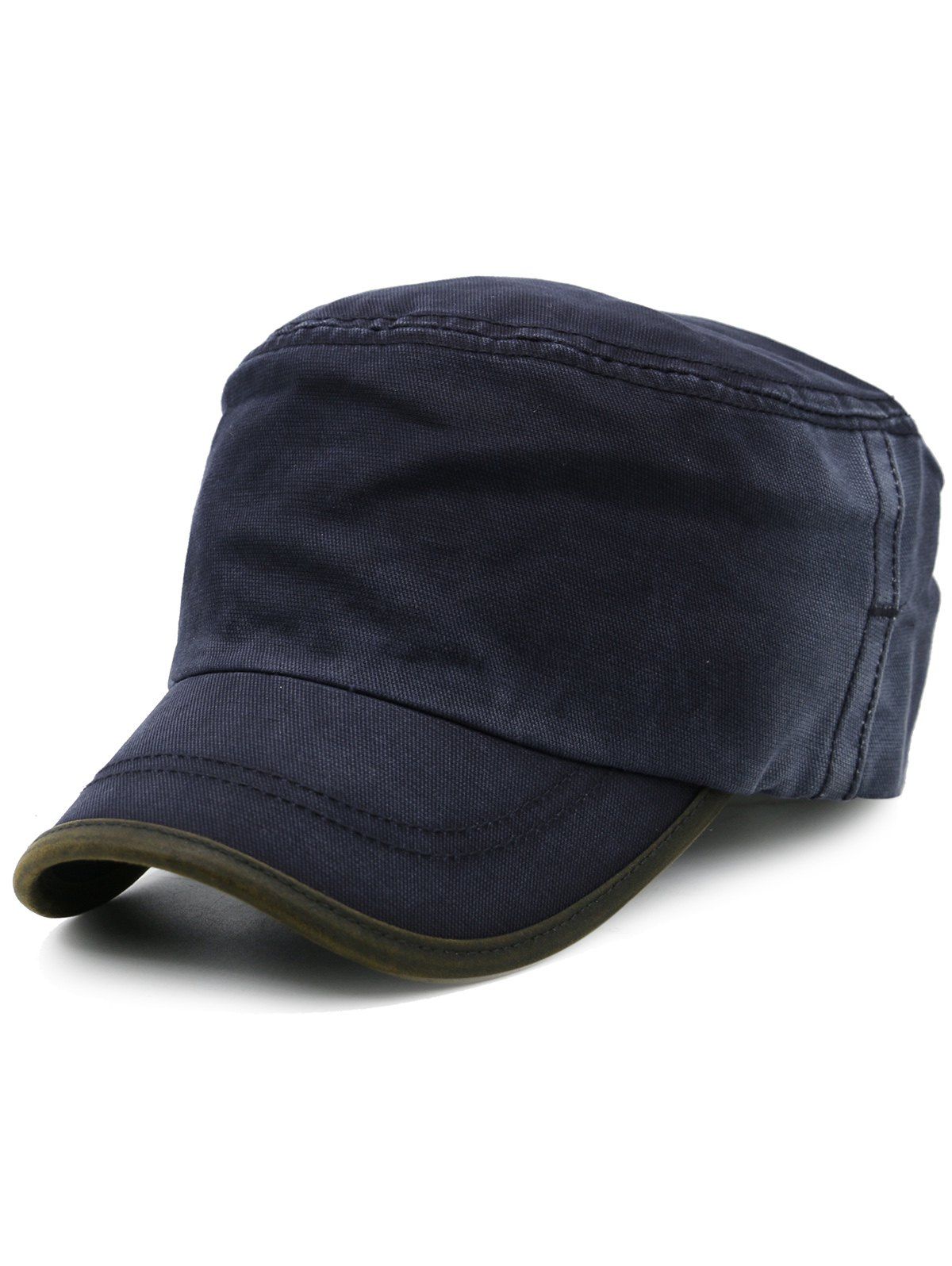 

Simple Line Embroidery Gradient Color Military Hat, Cadetblue