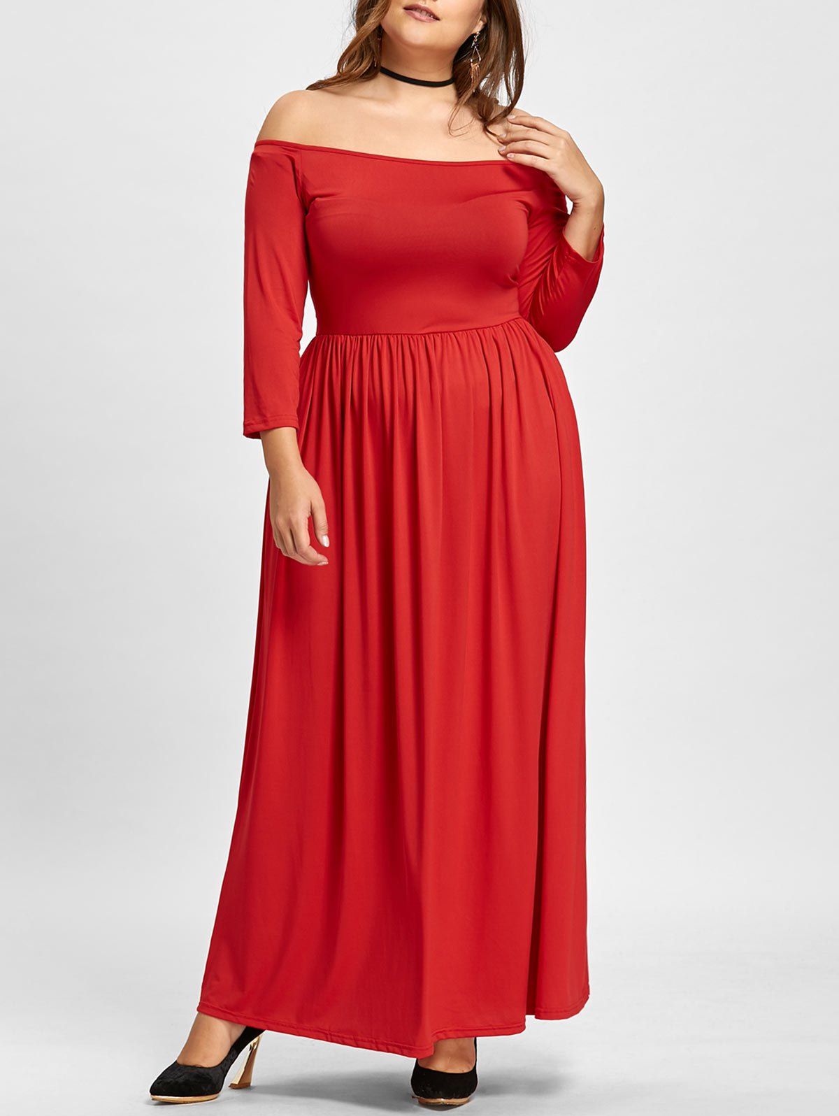 grecian-style-plus-size-empire-waist-formal-dress