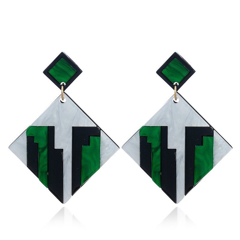 

Stud Geometric Acrylic Drop Earrings, Colormix