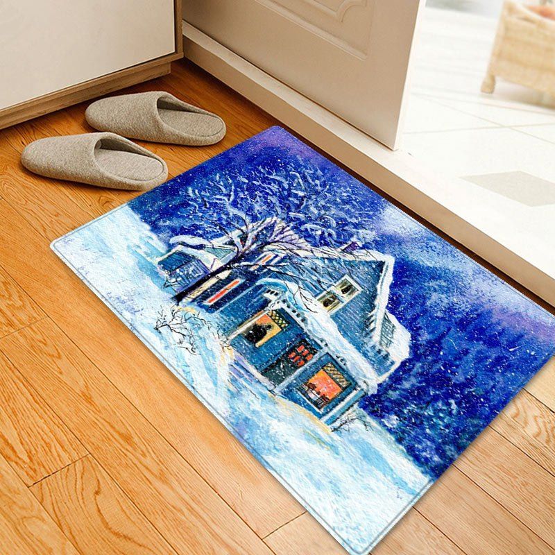 

Forest House Pattern Indoor Outdoor Area Rug, Colormix