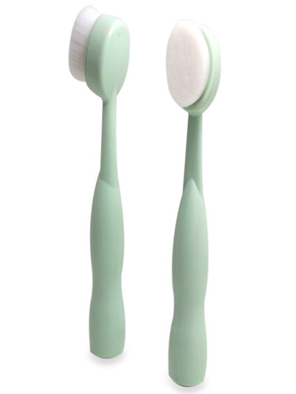 

Toothbrush Shaped Handle Ultrasoft Facial Cleansing Brush, Green