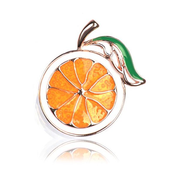 Alloy Fruit Orange Mignon Broche - d'or 