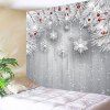 Wall Decor Christmas Snowflake Printed Tapestry - SILVER GRAY W91 INCH * L71 INCH