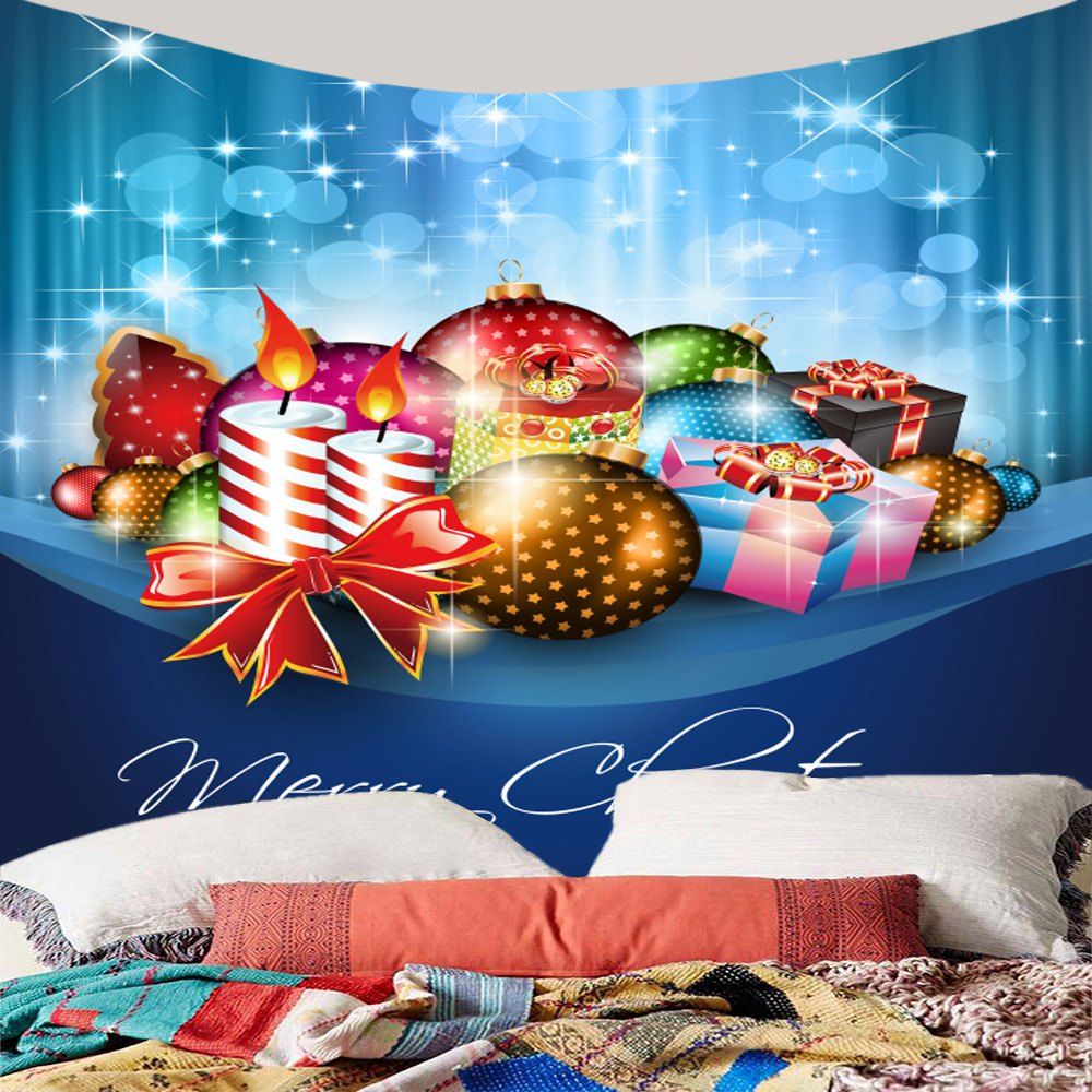 [41 OFF] 2020 Wall Decor Christmas Candles Balls Gifts