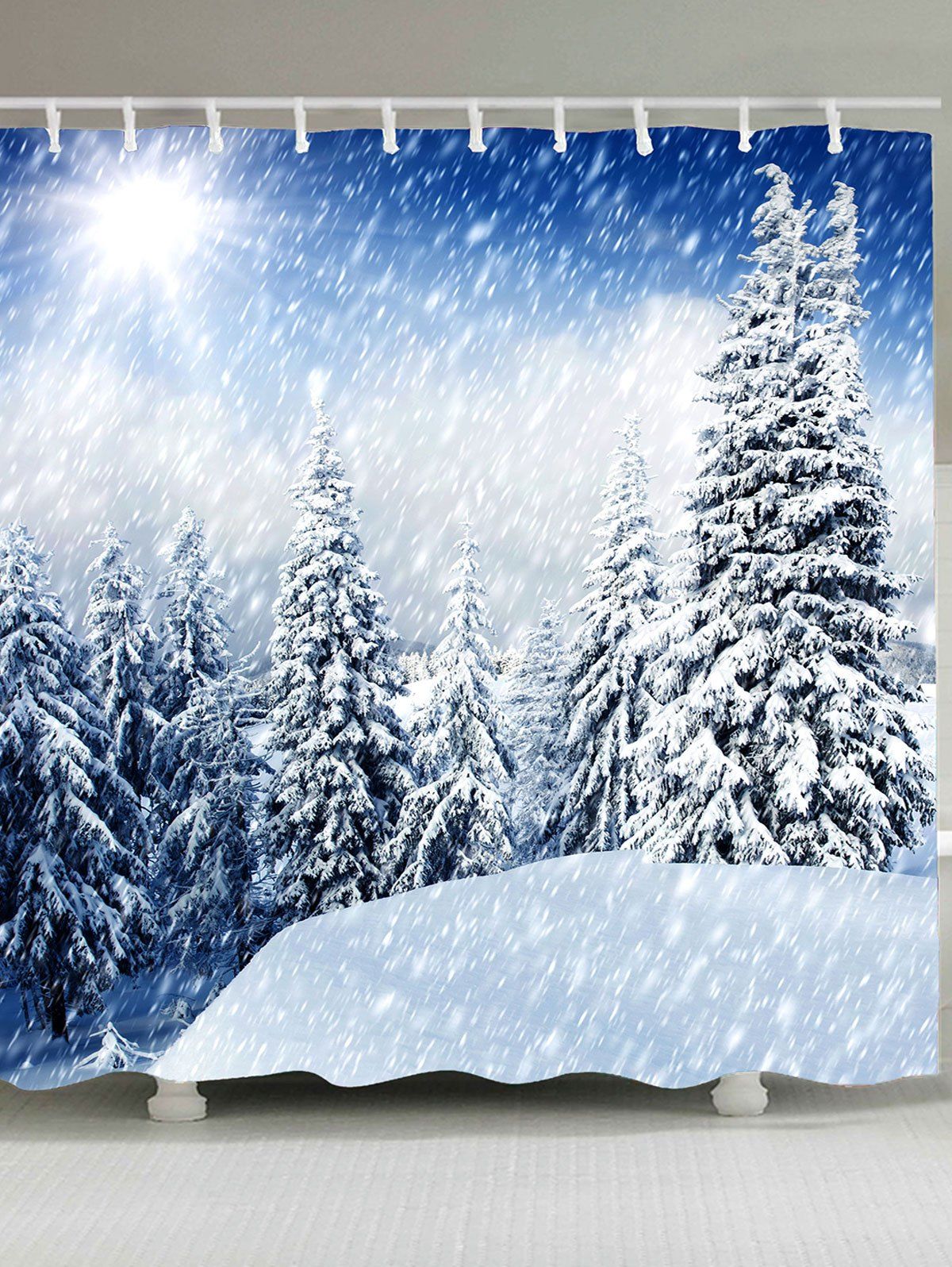 DressLily.com: Photo Gallery - Forest Snowscape Patterned Shower Curtain