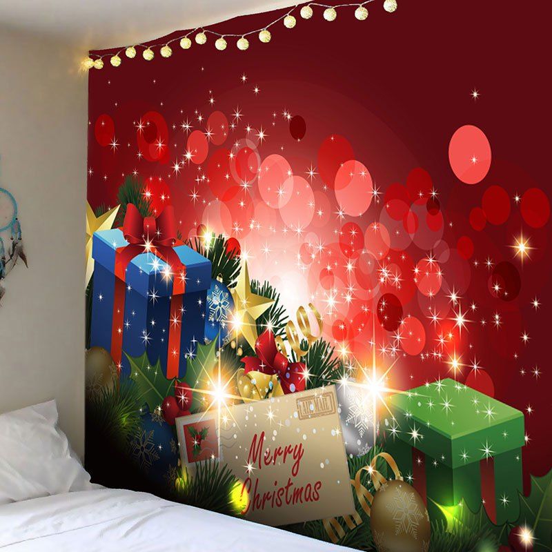 

Light-spot and Gifts Printed Wall Art Tapestry, Red