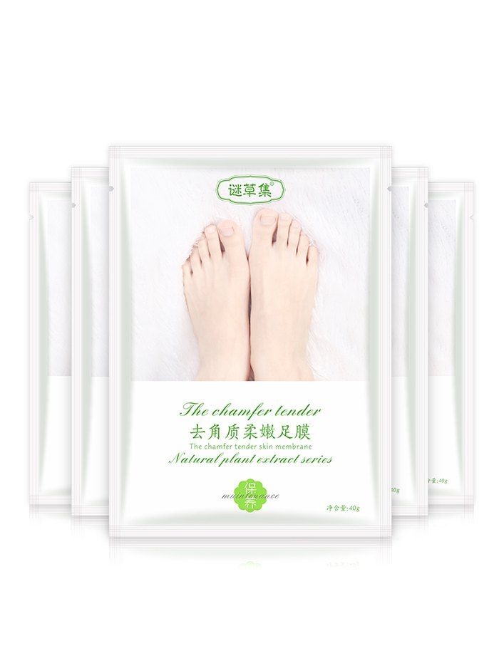 Foot Care Natural Plant Exfoliating Foot Mask - WHITE 