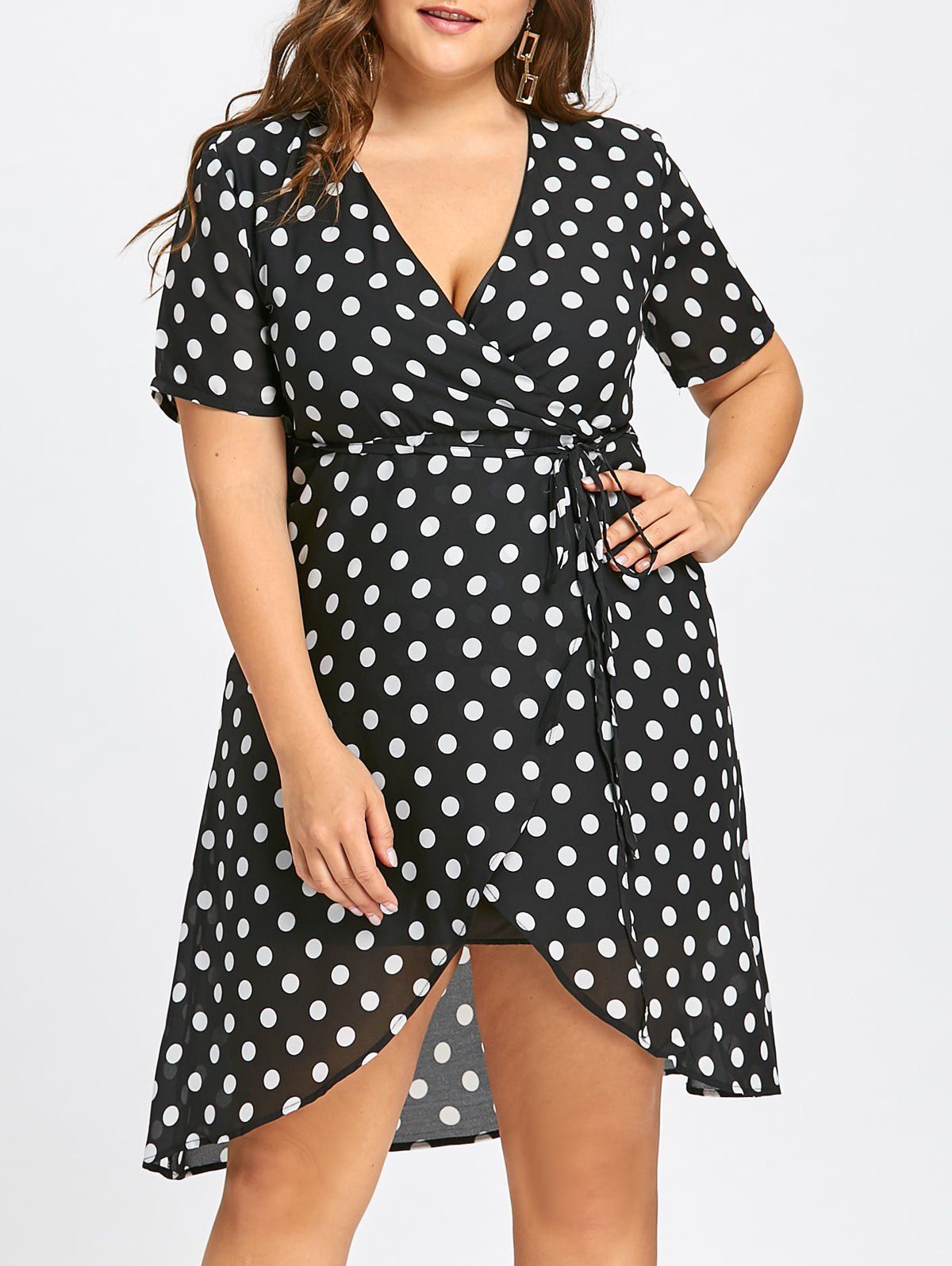 robe a pois grande taille