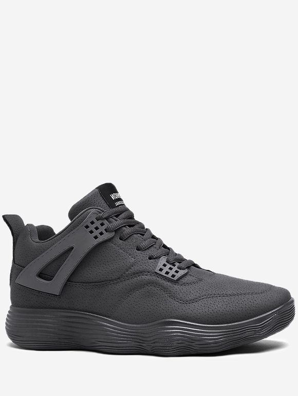 Baskets en cuir Faux à dessus respirant - Gris 43