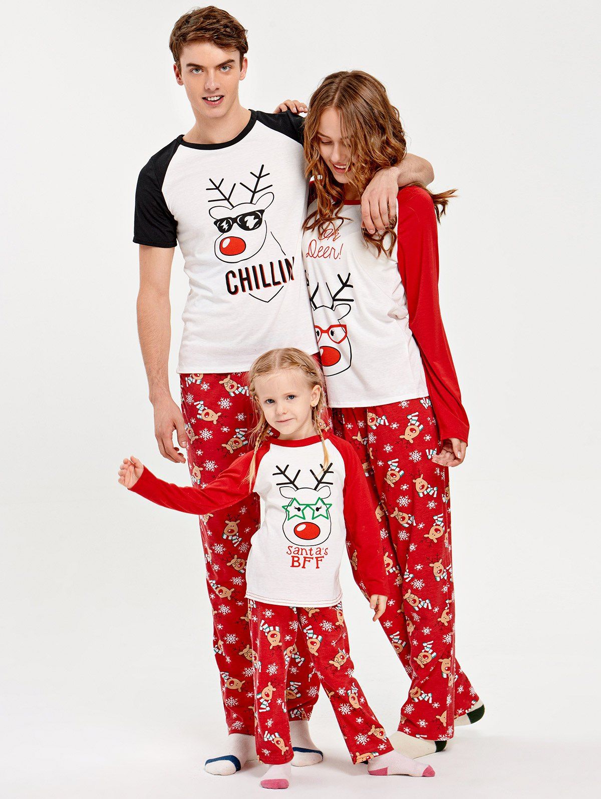 32 Off 2020 Rudolph Deer Matching Family Christmas Pajama In Red Dresslily
