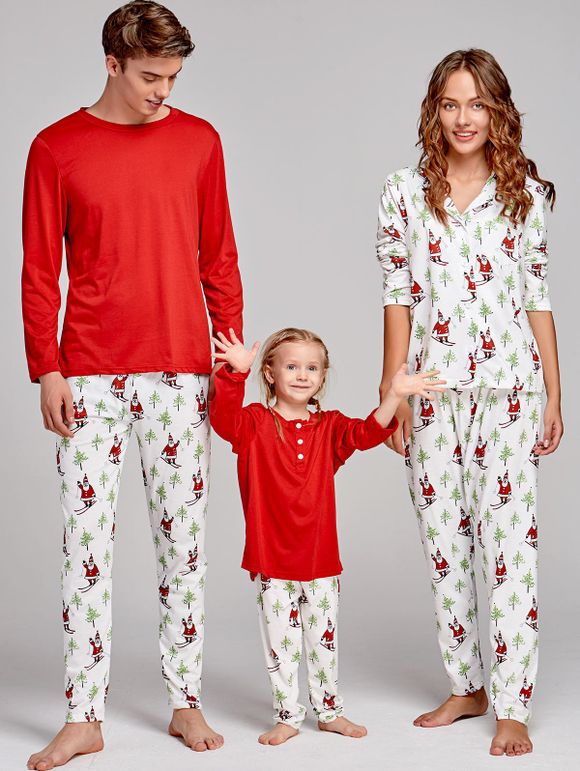 Ensemble de Pyjama de Noël Imprimé Père Noël pour La Famille - multicolore MOM M