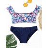 Maillot de Bain Bikini Motif Floral et Couleur Contrastée - Floral 2XL
