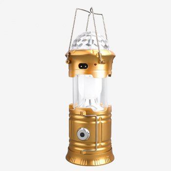 

Multifunction Stage Light Flashlight Outdoor Camping Lantern, Golden