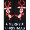 Robe Swing Imprimé Elk Joyeux Noël - Noir XL