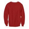 Sweatshirt Imprimé Corps du Père Noël 3D - Rouge XL