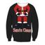 Santa Claus Body 3D Print Pullover Sweatshirt - BLACK M