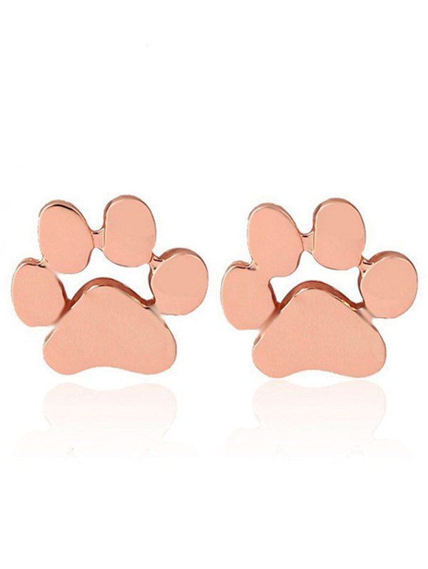 

Cute Puppy Claw Tiny Stud Earrings, Rose gold