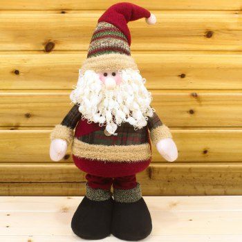 

Winter Dress-up Santa Claus Snowman Stretchable Cloth Doll, Red