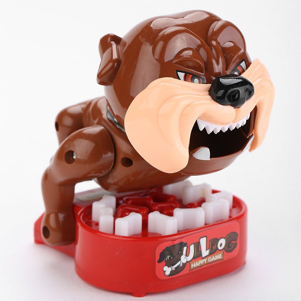 

Bulldog Shape Stimulate Nervous Bite Finger Toy, Brown