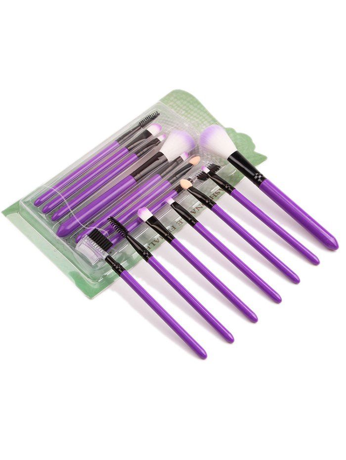 

Portable 7Pcs Beauty Tools Makeup Brushes Set, Purple